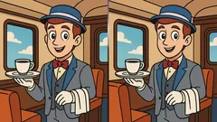 Hádanka: nájdite všetky rozdiely na obrázku komorníka za 23 sekúnd