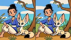 Test pozornosti: nájdite všetky rozdiely na obrázku s líškou za 23 sekúnd